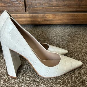 White Pointy Heel